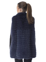 Navy Fox Fur Vest - Image 5