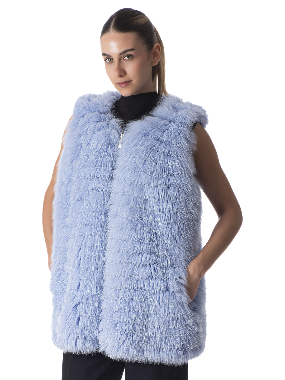 a00435 Blue Fox Vest - Image 1