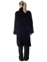Black Mink Cropped Fur Coat - Image 4