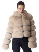 Warm Sand Fox Fur Jacket