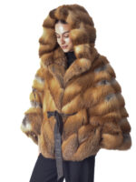 Red Fox Fur Cape - Image 3