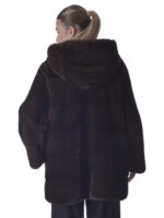 Mahogany Mink Fur Jacket - Image 4