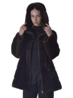 Mahogany Mink Fur Jacket - Image 3
