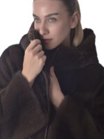 Mahogany Mink Fur Jacket - Image 5