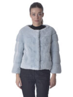 Starlight Blue Mink Fur Jacket