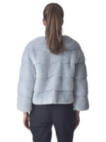 Starlight Blue Mink Fur Jacket - Image 4