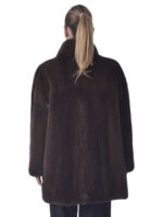 Mahogany Mink Fur Jacket - Image 4