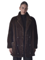 Mahogany Mink Fur Jacket - Image 3