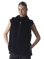 Black Mink Fur Vest - Image 2