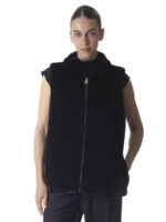 Black Mink Fur Vest