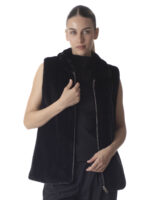 Black Mink Fur Vest - Image 3