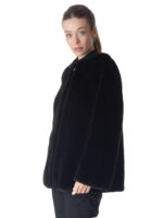 Black Mink Fur Jacket - Image 2