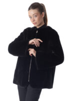 Black Mink Fur Jacket - Image 3