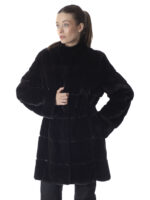 Black Mink Fur Coat - Image 3