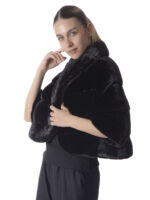 Black Mink Fur Bolero Jacket - Image 3