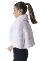 White Mink Fur Bolero Jacket - Image 3
