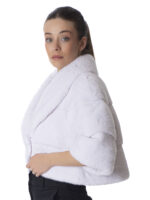 White Mink Fur Bolero Jacket - Image 4