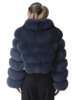 Ensige Blue Fox Fur Jacket - Image 4
