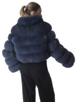 Ensige Blue Fox Fur Jacket - Image 5