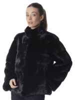Black Mink Fur Jacket - Image 2
