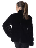 Black Mink Fur Jacket - Image 4