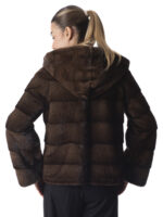 Demi-Buff Mink Fur Hooded Jacket - Image 4