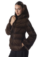 Demi-Buff Mink Fur Hooded Jacket - Image 3
