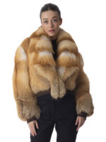 Red Fox Fur Cropped Jacket