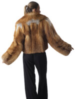 Fox Fur Cropped Jacket - Image 5