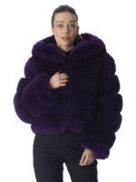Jasmine Fox Fur Hooded Jacket