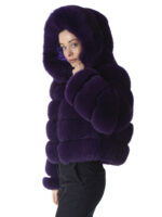 Jasmine Fox Fur Hooded Jacket - Image 3
