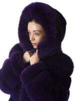 Jasmine Fox Fur Hooded Jacket - Image 5