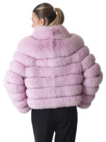 Pink Lady Fox Fur Jacket - Image 4