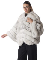 Blue Fox Fur Jacket - Image 2