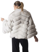 Blue Fox Fur Jacket - Image 4