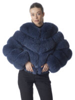 Ensine Blue Fox Fur Jacket