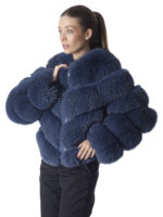Ensine Blue Fox Fur Jacket - Image 2