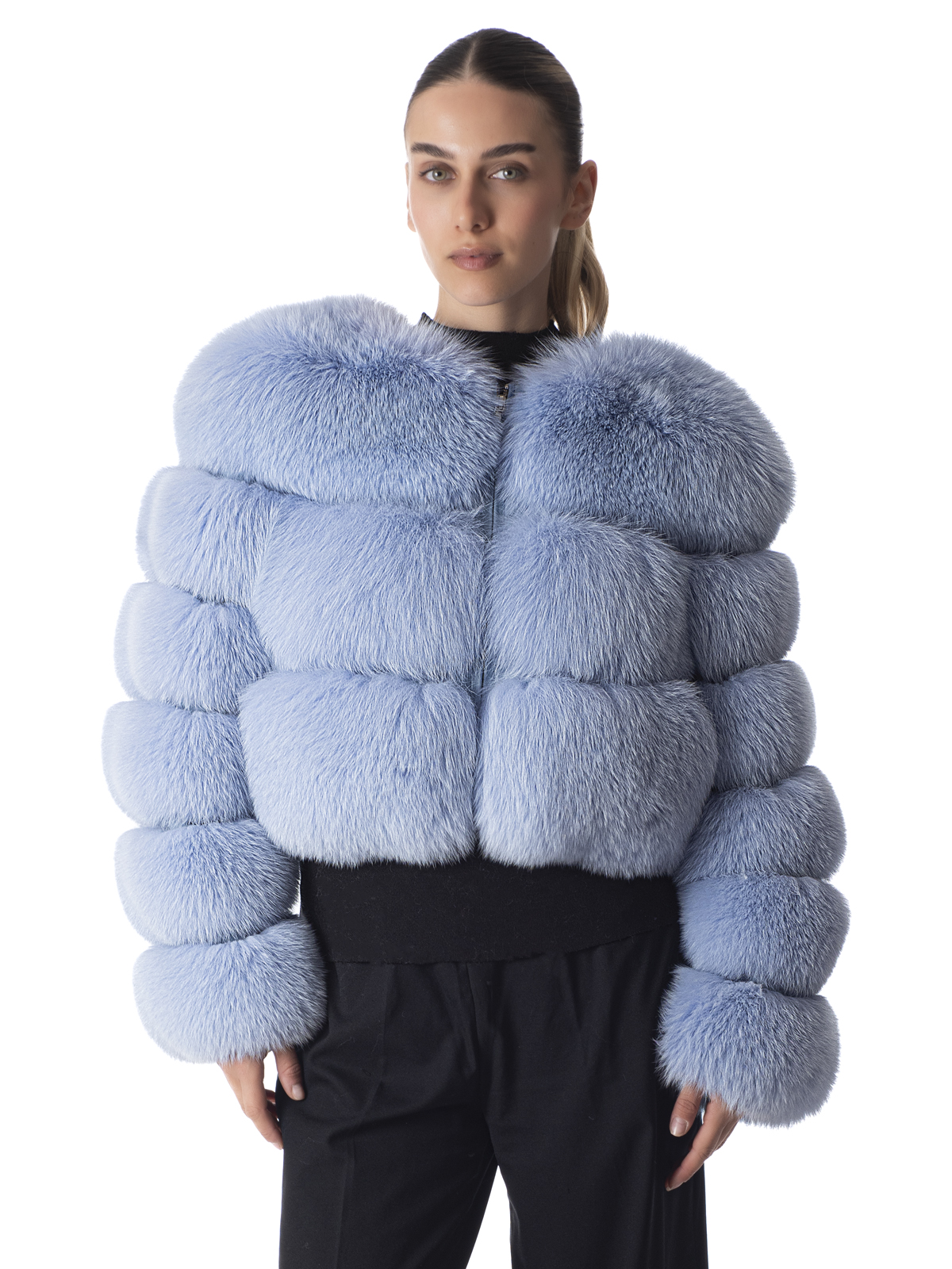 a01678 Ponderosa Pine Fox Fur Jacket - Image 1