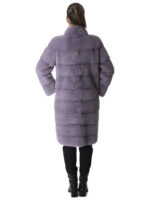 Pastel Lilac Mink Fur Coat - Image 5