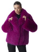 Fuchsia Fox Fur Luxury Jacket