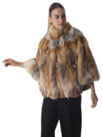Red Fox Fur Section Cape - Image 2