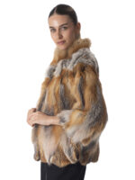 Red Fox Fur Section Cape - Image 3