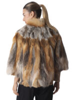 Red Fox Fur Section Cape - Image 4