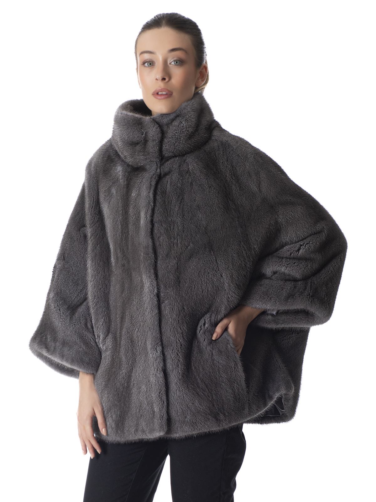 a01998 Weather Vine Mink Fur Cape - Image 1