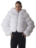 White Fox Fur Luxury Jacket