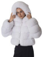 White Fox Fur Luxury Jacket - Image 3
