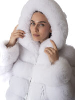 White Fox Fur Luxury Jacket - Image 5