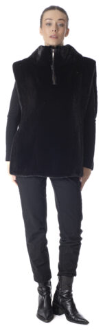 Black Mink Fur Vest - Image 2