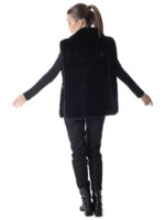 Black Mink Fur Vest - Image 5