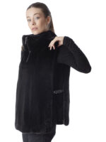 Black Mink Fur Vest - Image 3